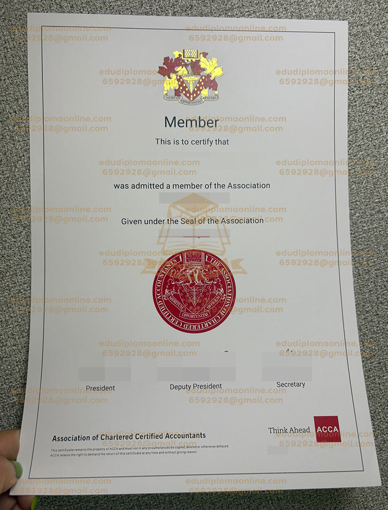 ACCA Certificate