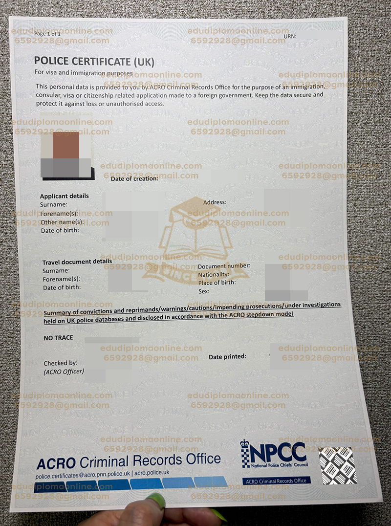 ACRO Police Certificate
