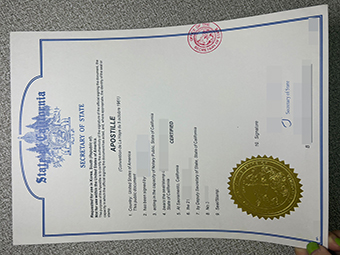 California Apostille Certificate-1