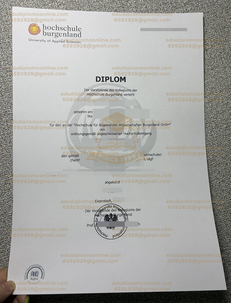 Hochschule Burgenland diploma