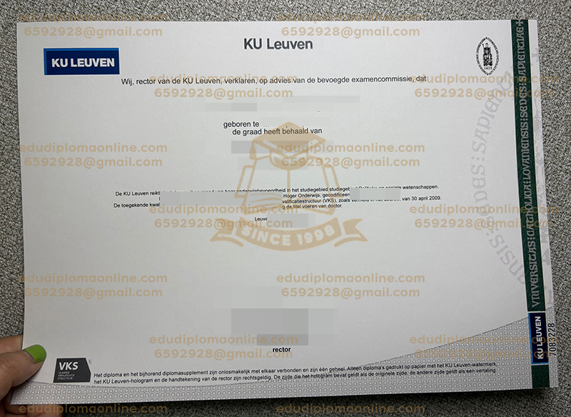 KU Leuven diploma
