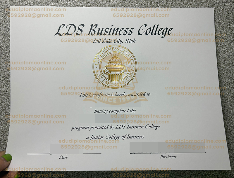 LDS Business College diploma