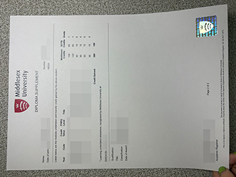 米德尔塞克斯大学成绩单-1
