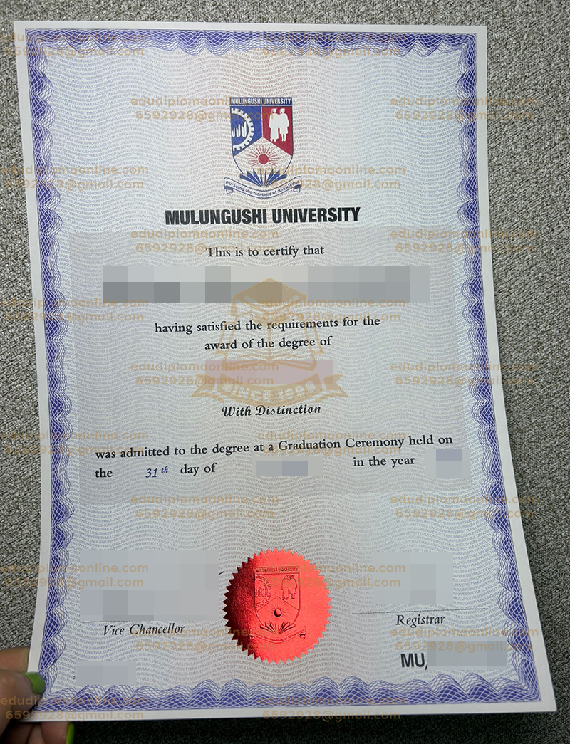 Mulungushi University diploma