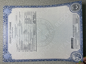 Orange County Birth Certificate-1