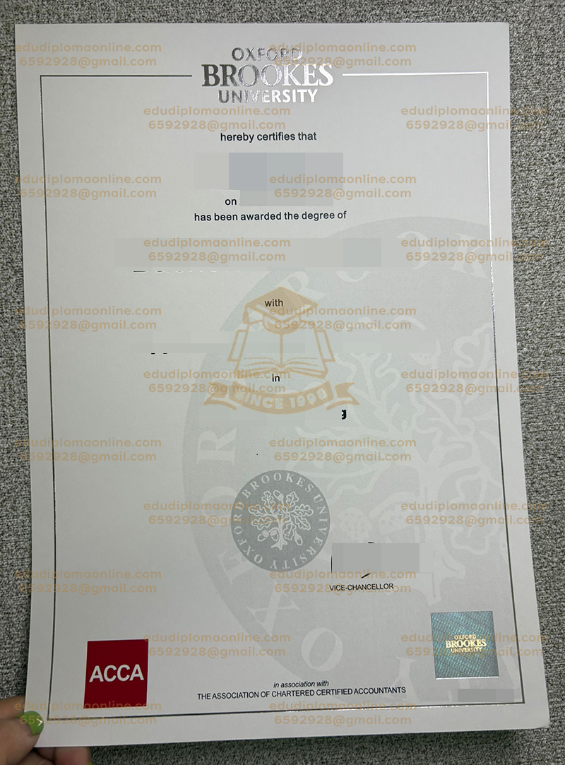 Oxford Brookes University diploma