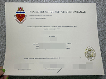 セトンホール大学卒業証書-1
