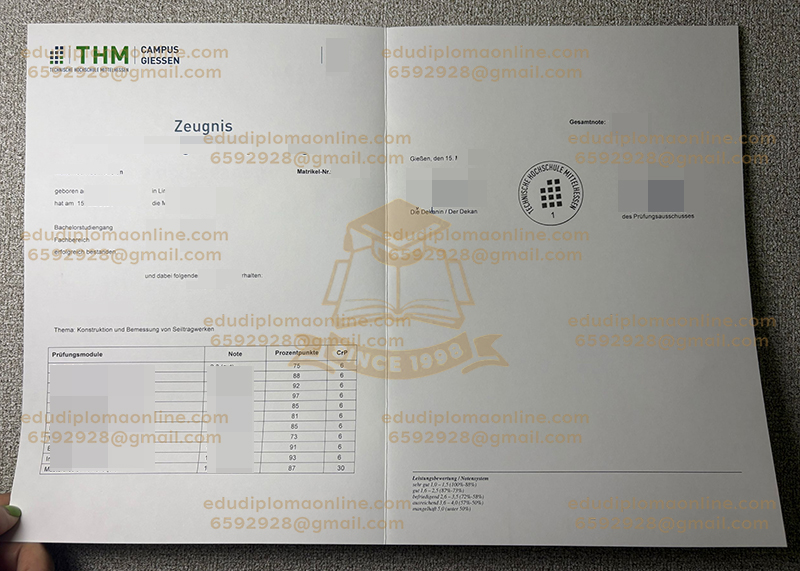 THM Zeugnis
