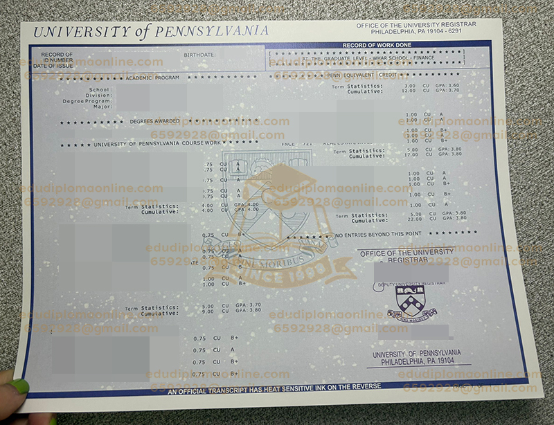 UPenn transcript