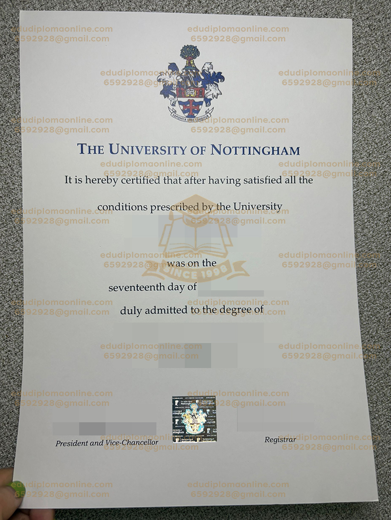诺丁汉大学学位