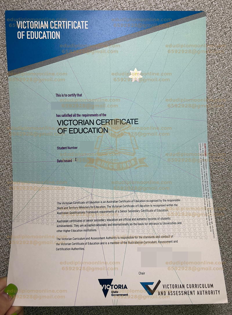 VCE Certificate