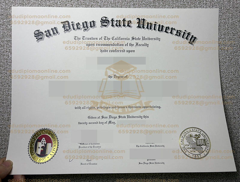 SDSU diploma