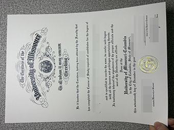 密苏里大学文凭-1