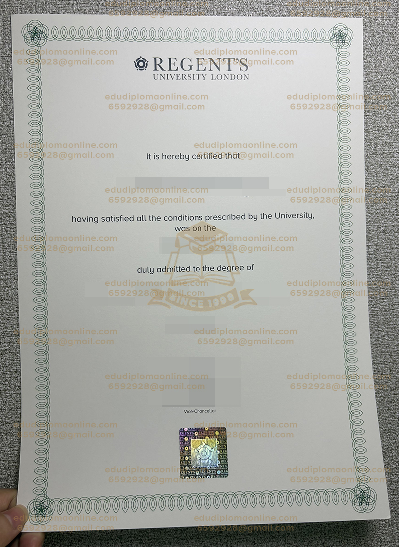 伦敦摄政大学文凭