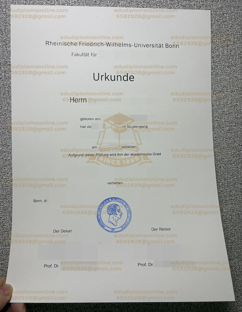 Universität Bonn Urkunde