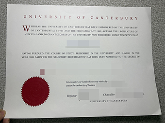 University of Canterbury diploma-1