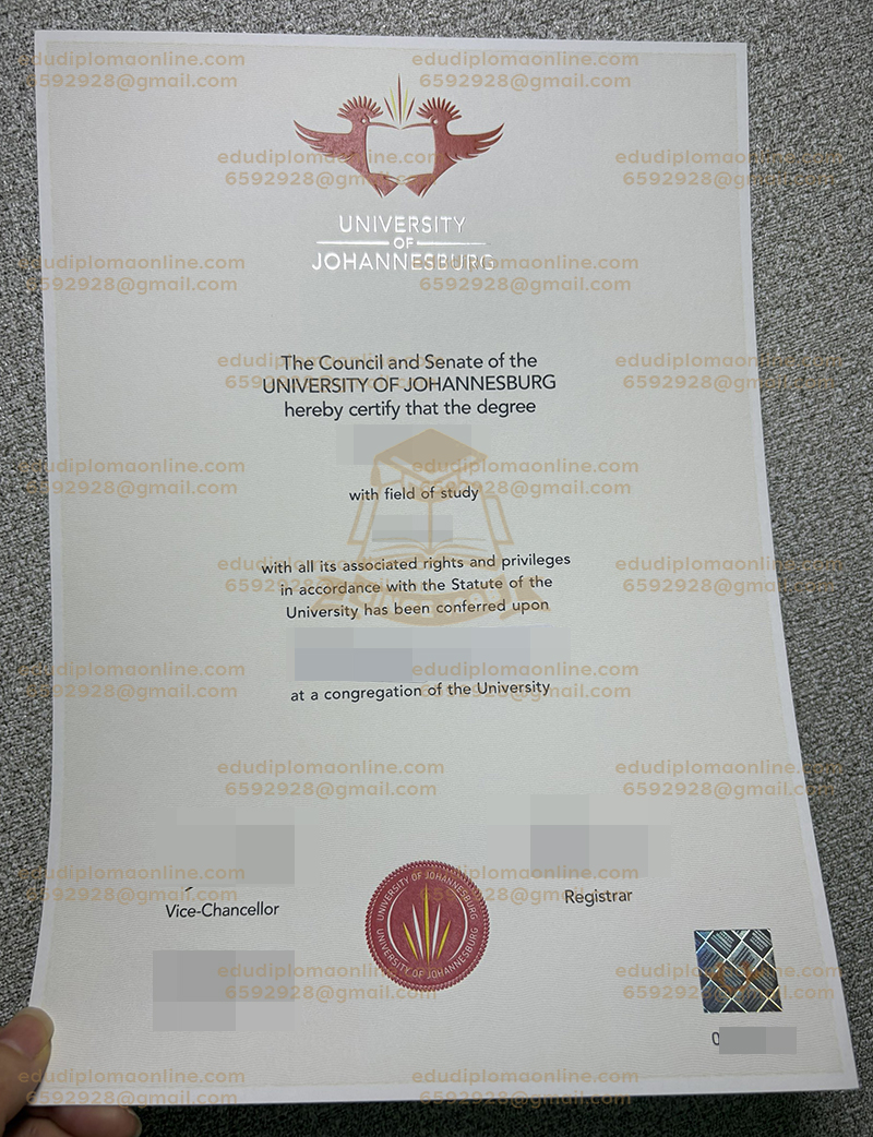 University of Johannesburg degree