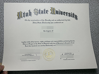 Utah State University diploma-1